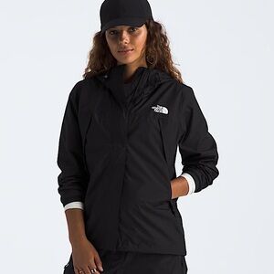 The North Face Black Hooded Trench Coat raincoat waterproof rain jacket